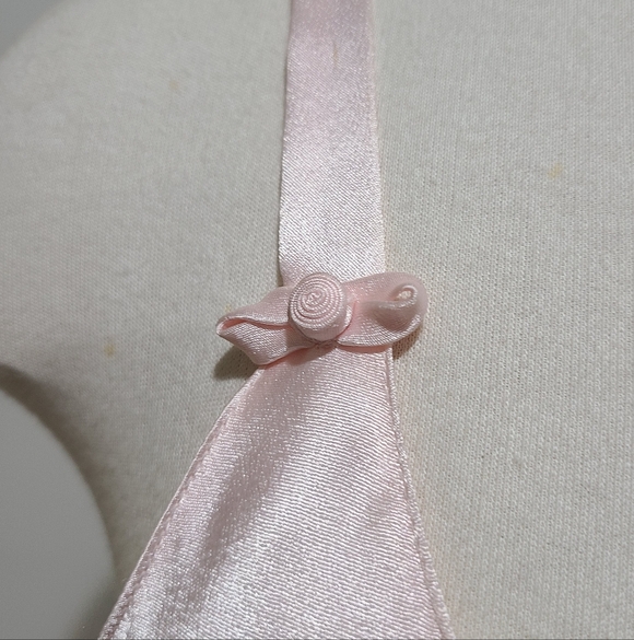 Christian Dior VINTAGE Pink Satin Full Length Slip Dress Nightgown Sz Med - Picture 5 of 12